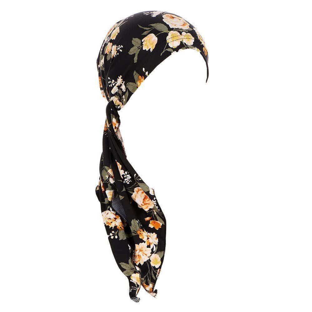 4499 Pre-Tied Bandana Turban Hat Chemo Cancer Headscarf Headwraps Headwear
